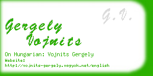 gergely vojnits business card
